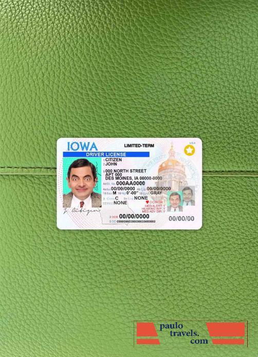 USA Iowa DL photolook FRONT PSD template